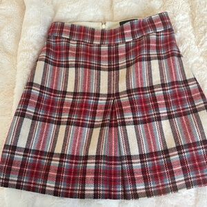 Jcrew plaid skirt